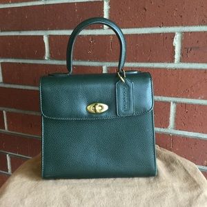 Coach Shoulder Bag Hunter Green